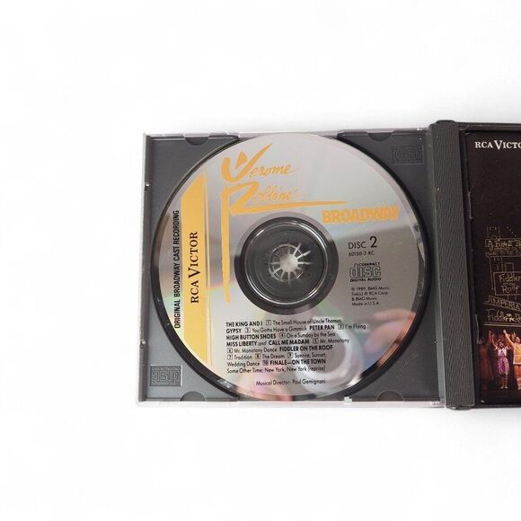 RCA Victor Jerome Robbins' Broadway 2 Disc Audio CD By Original Broadway Cast - Picture 7 of 8